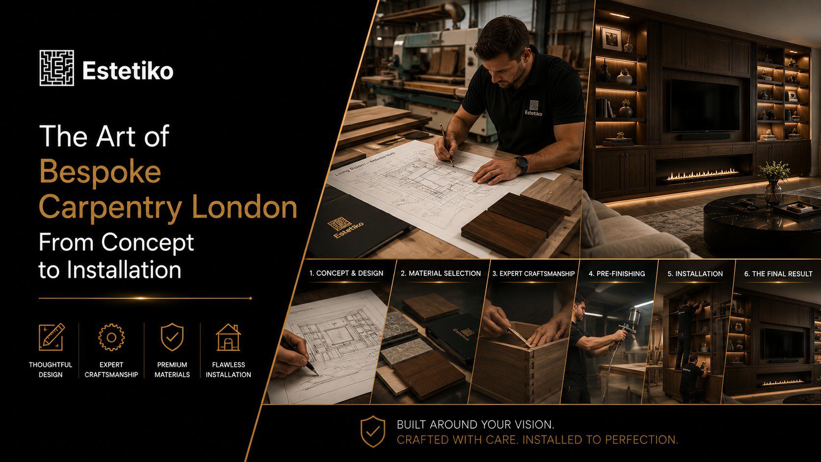 The Art of Bespoke Carpentry London From Concept to Installation