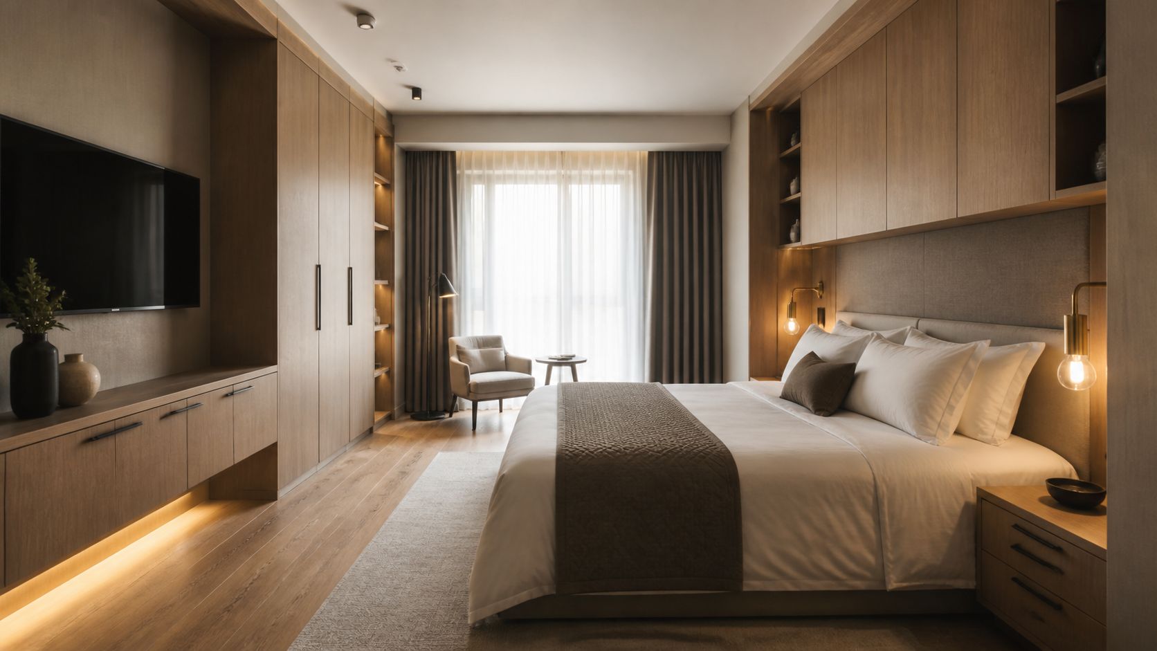 Custom Built-In Furniture for Luxury Hotel Suites
